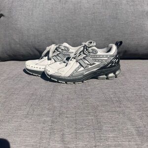 New Balance Gray Athletic Sneakers with Cushioned Sole